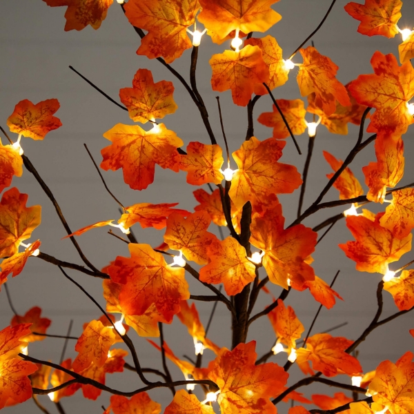 6 ft. Pre-Lit Autumn Maple Tree