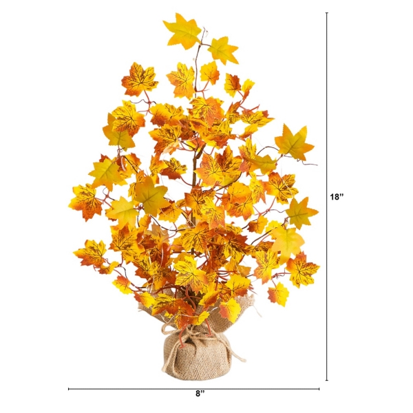LED Yellow Autumn Maple Tree