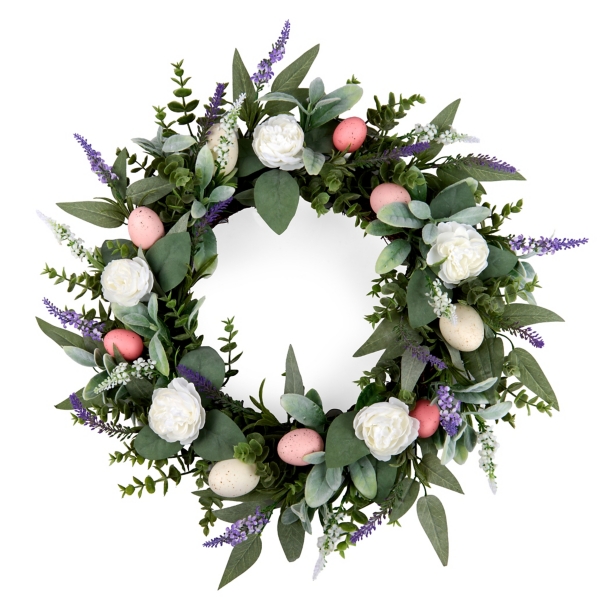 Tulip Easter Egg Mixed Wreath