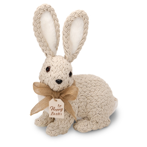 Beige Woven Bunny, 10 in.