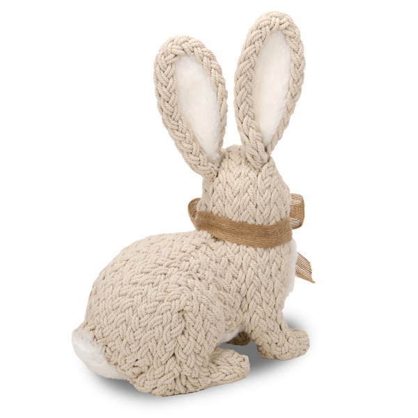 Beige Woven Bunny, 10 in.