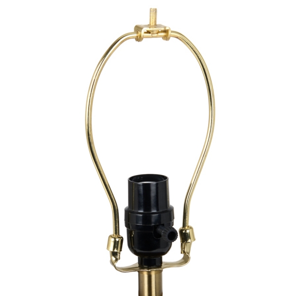 Brown Resin Wood Finish Table Lamp