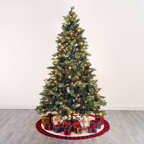 7.5 ft. Pre-Lit Nailia Artificial Christmas Tree