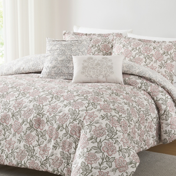 Zara Misty Rose -pc. Full/Queen Comforter Set