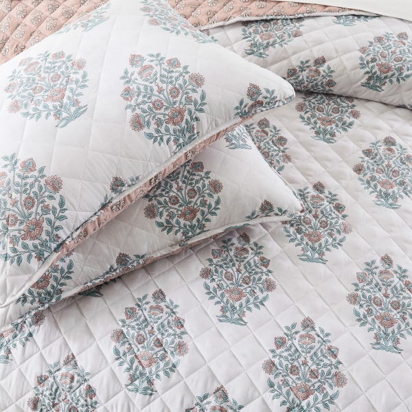 Sofia Bouquet Reversible 6-pc. King Quilt Set