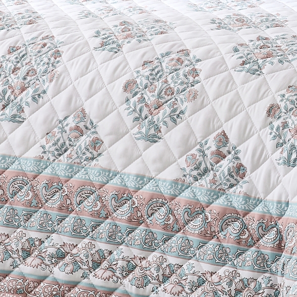 Sofia Bouquet Reversible 6-pc Full/Queen Quilt Set