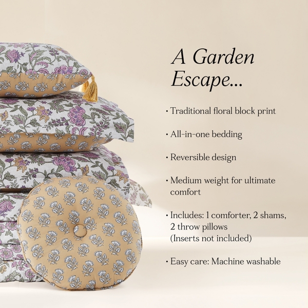 Lola Floral 5-pc. King Comforter Set