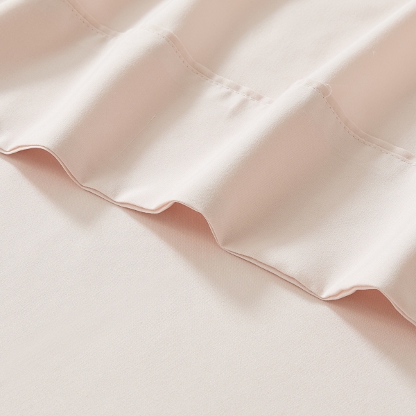 Solid Peach Verona 6-pc. Full Sheet Set
