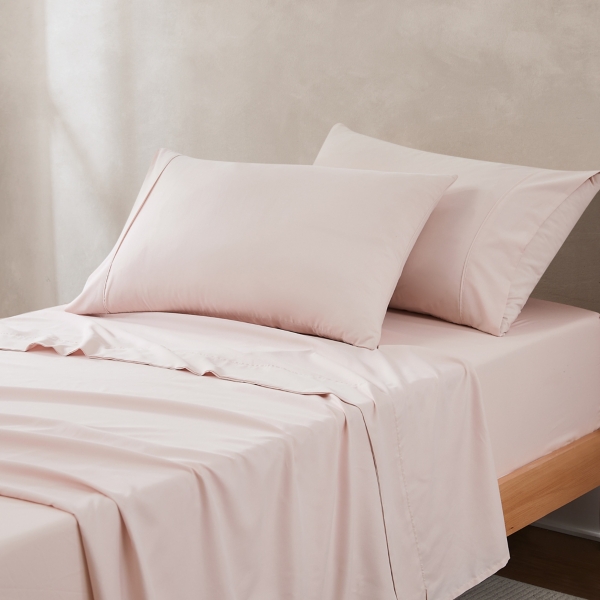 Solid Peach Verona 4-pc. Twin Sheet Set