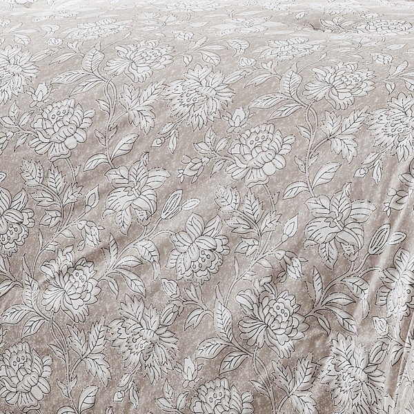 Zara Tan Floral 8-pc. Queen Comforter Set