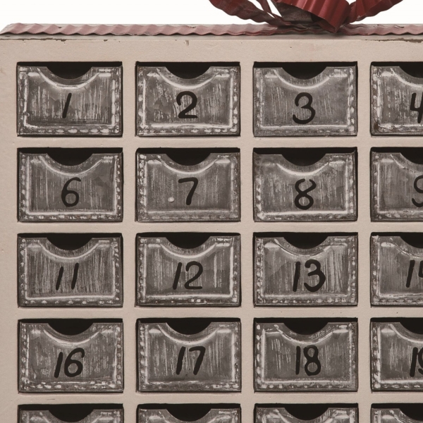 Metal Christmas Present Countdown Calendar