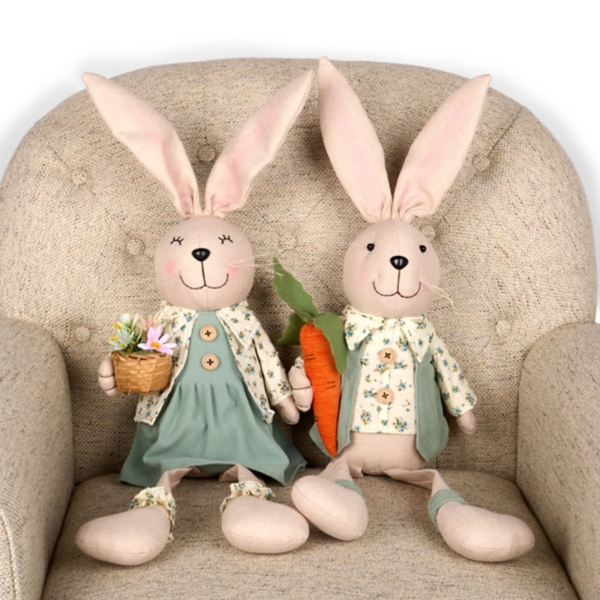 Easter Bunny Shelf Sitters, Set of 2 | Kirklands Home
