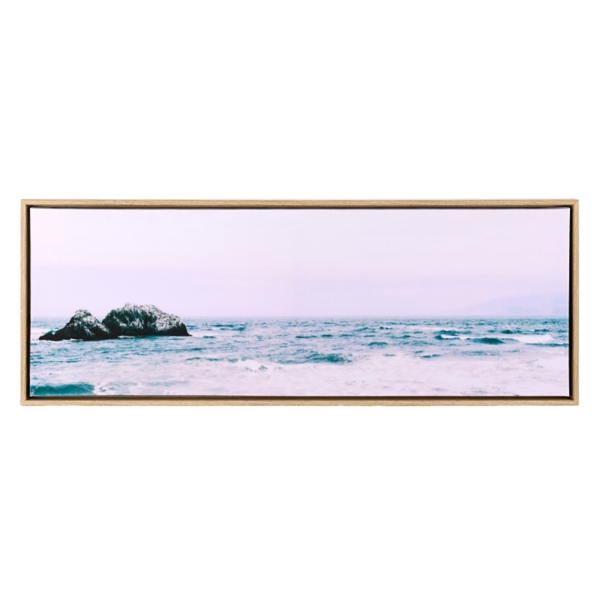 Rocky Ocean Photo Framed Art Print