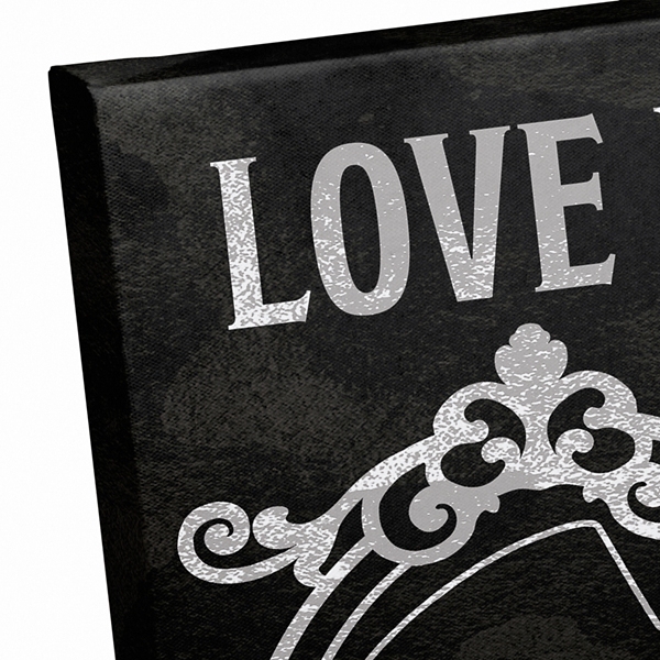 Personalized Love Never Dies Canvas Art Print