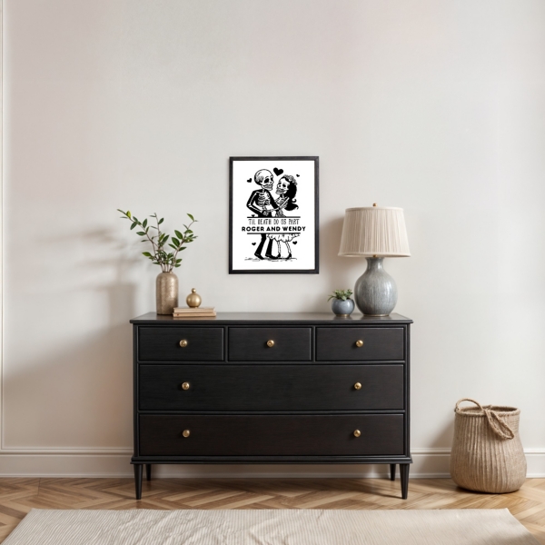 Personalized Til Death Do Us Part Canvas Art Print