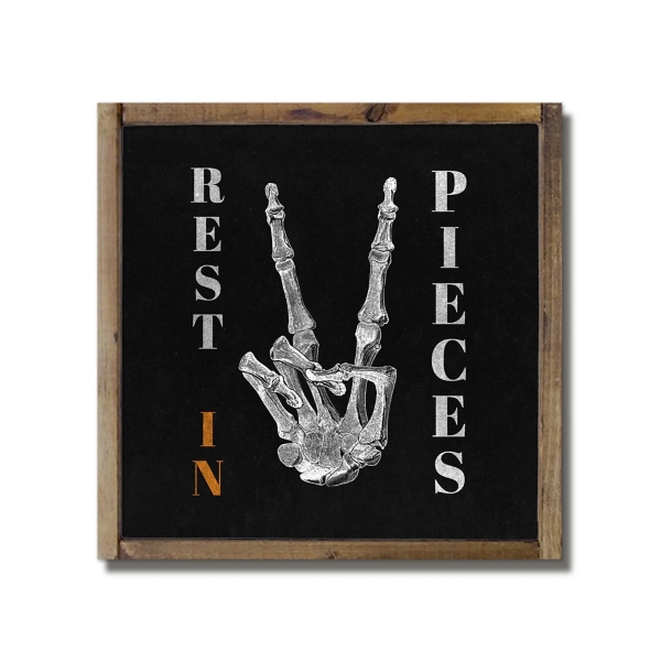 Rest in Pieces Framed Wall Plaque