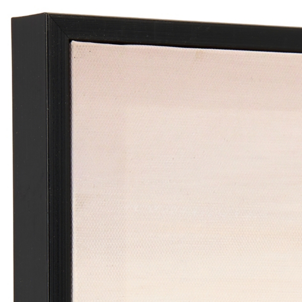 Neutral Haze Abstract Framed Canvas Art Print