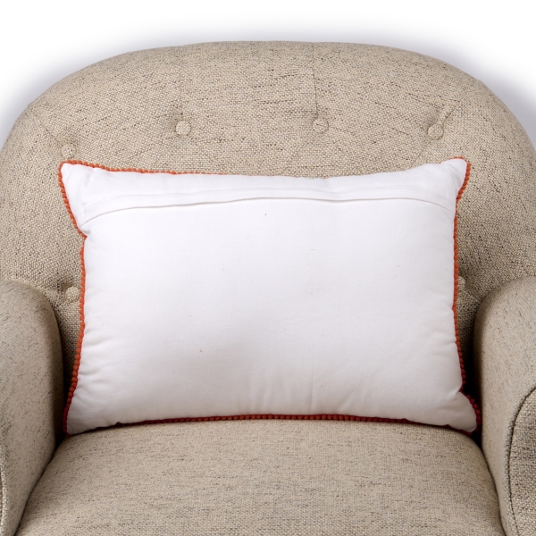 Beaded Carrot Lumbar Pillow