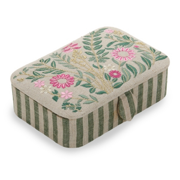 Beaded Floral Jewelry Box