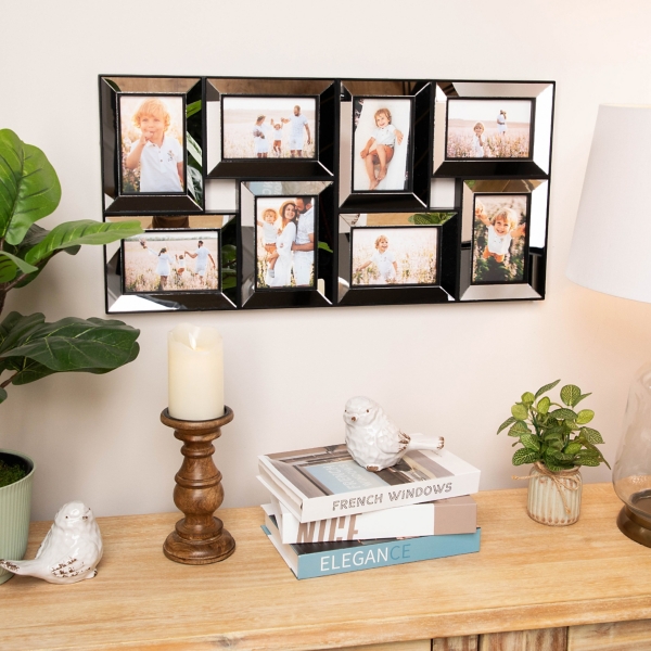 Black Mirrored Collage Frame