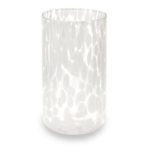 White Speckled Freckle Short Tumbler
