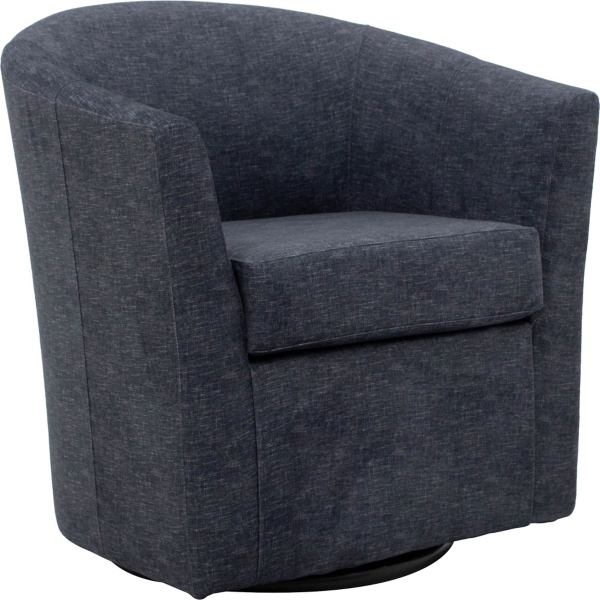 Chloe Anthracite Upholstered Swivel Chair