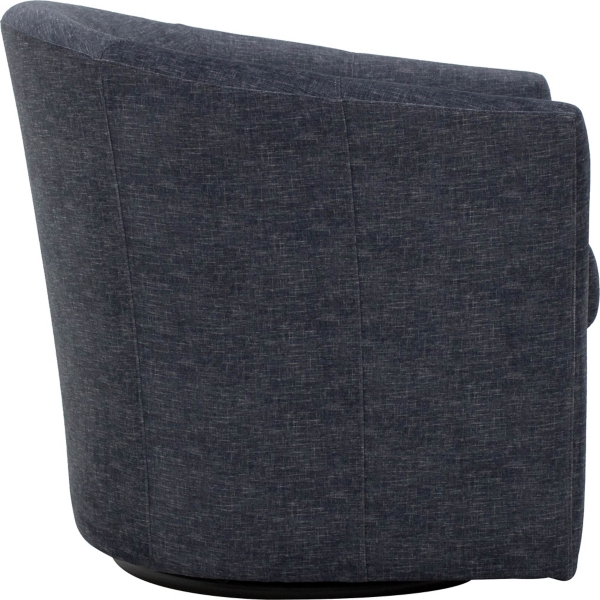 Chloe Anthracite Upholstered Swivel Chair