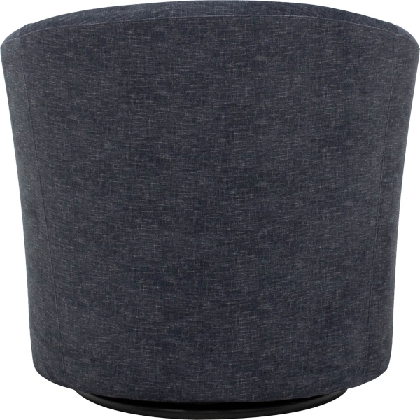 Chloe Anthracite Upholstered Swivel Chair