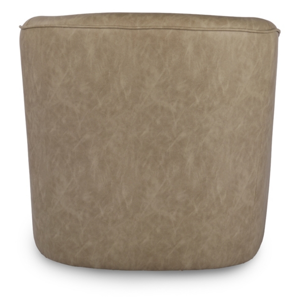 Aiden Stone Faux Leather Swivel Chair