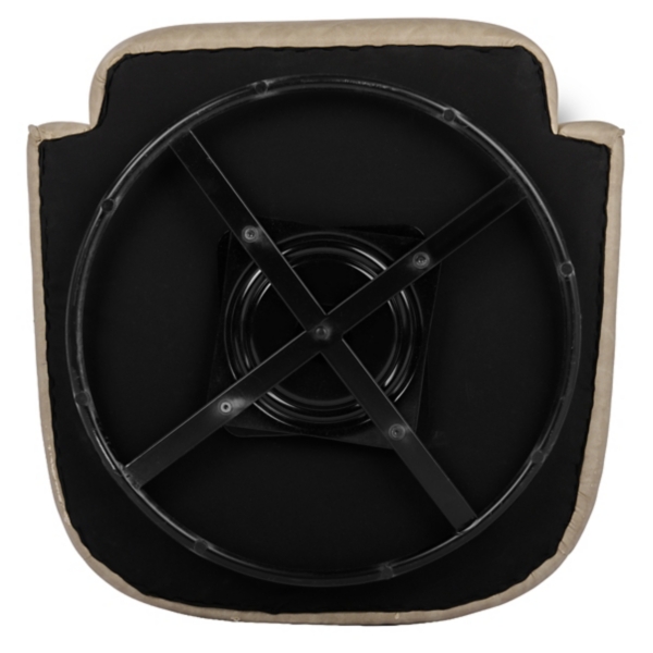 Aiden Stone Faux Leather Swivel Chair