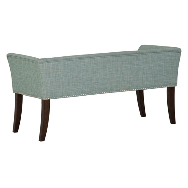 Wellburn Blue Upholstered Bench