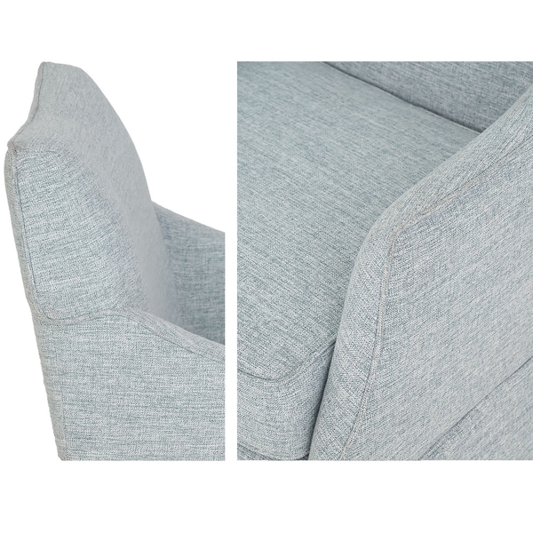 London Skirted Dining Chair with Casters