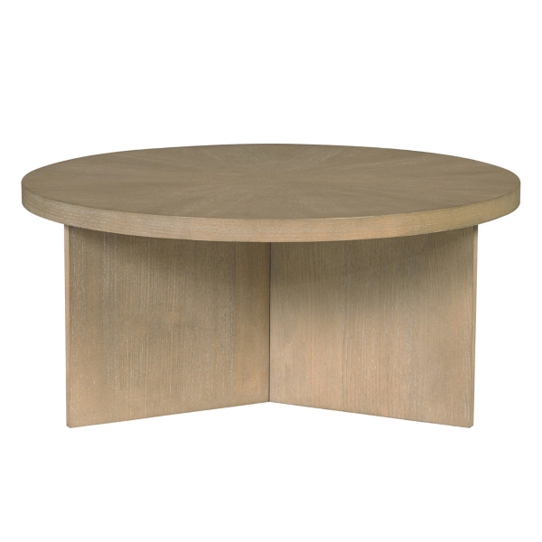 Sadie Graywash Wood Round Coffee Table | Kirklands Home