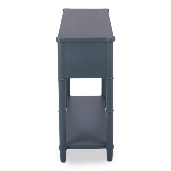 Genevieve French Blue Wood Console Table
