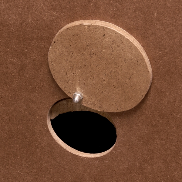 Bennett Natural Wood and Burlap 4 Door Cabinet