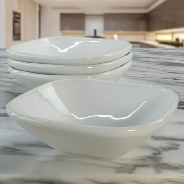 Alabaster Porcelain Cereal Bowls, Set of 4