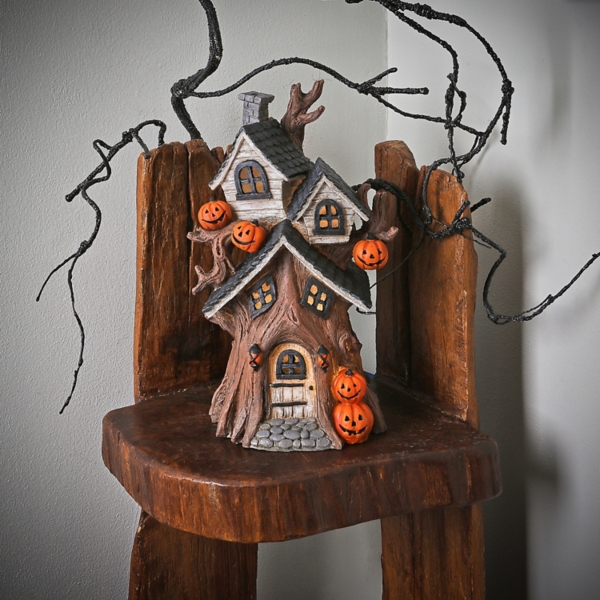 LED Haunted House Figurine, 12 in.