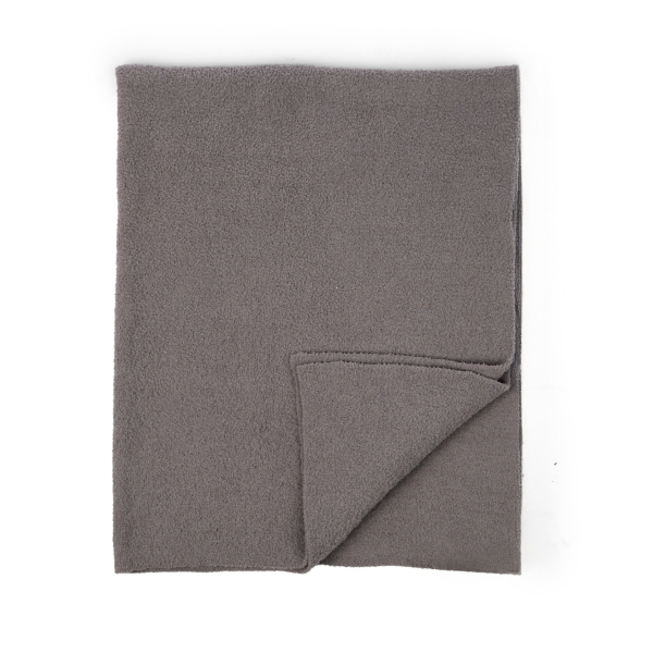 Gray Solid Cloud Throw