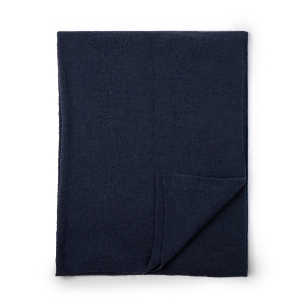 Blue Solid Cloud Throw