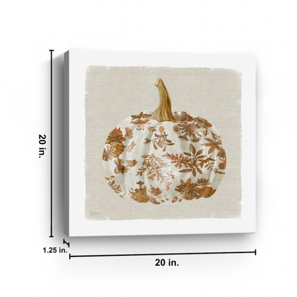 Pumpkin Floral II Canvas Art Print