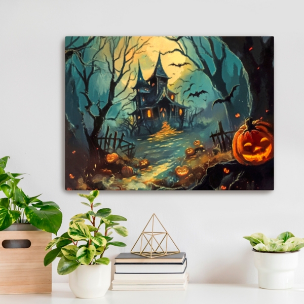 House of Dracula Canvas Art Print