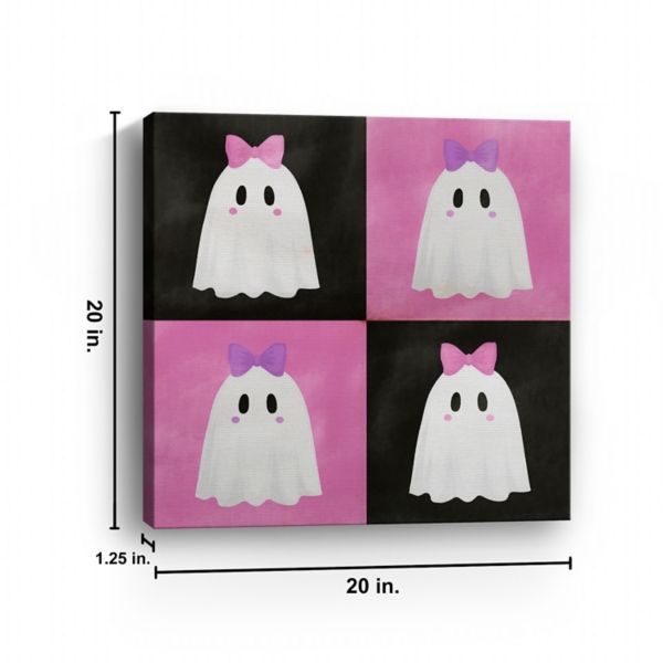 Coquette Ghost Canvas Art Print