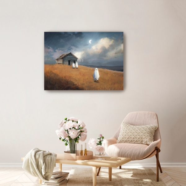 Runaway Ghost Canvas Art Print, 24x32