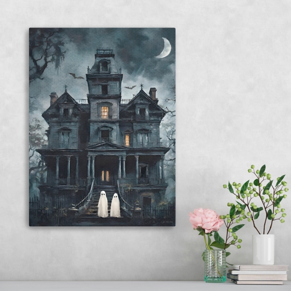 Me and My Boo Halloween Canvas Art Print