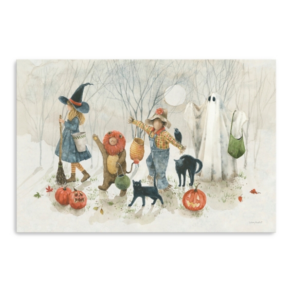 Trick or Treat Street Halloween Canvas Art Print