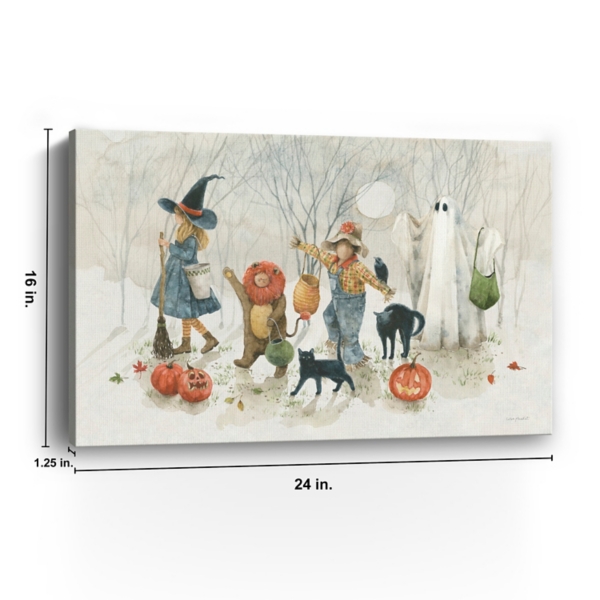 Trick or Treat Street Halloween Canvas Art Print
