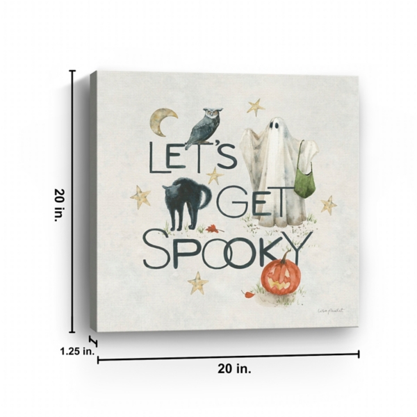 Lets Get Spooky Halloween Canvas Art Print
