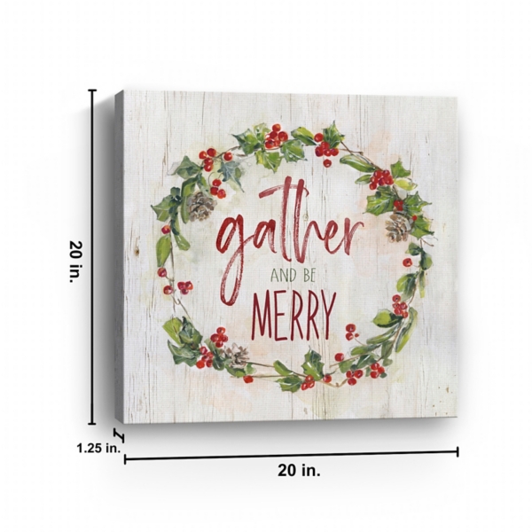 Gather and Be Merry Canvas Art Print