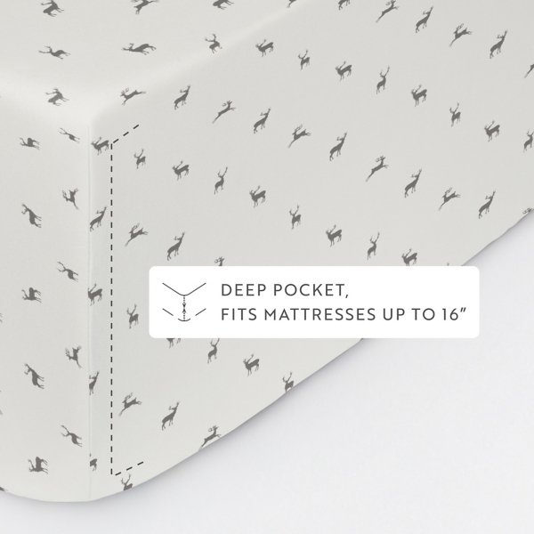 Reindeer 3-pc. Twin Sheet Set