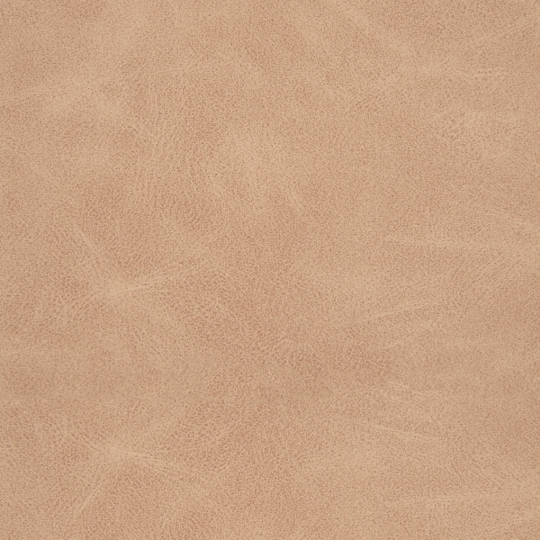 Sand Faux Leather Channel Tufted Round Ottoman